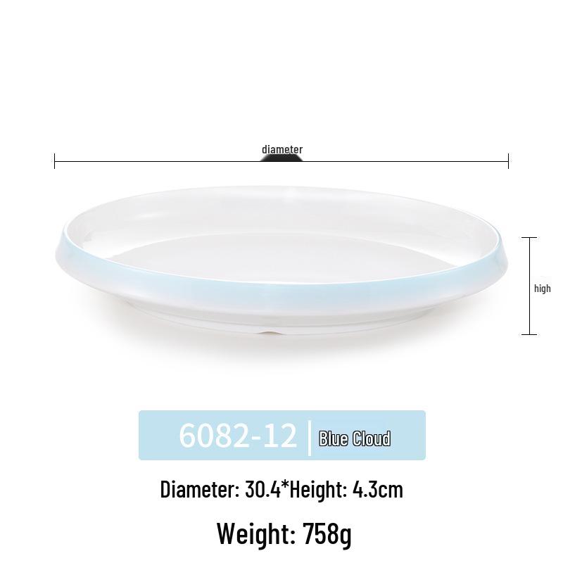 Okrągły talerz melaminowy - Naczynia stołowe inspirowane porcelaną dla restauracji i hoteli, Idealny do kuchni zachodniej