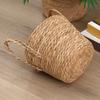 Wicker Planter Basket with Handles Indoor Outdoor Plants Rattan Woven Planter Pot Home Living Room Balcony Garden Round Decorative Flower Pot