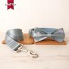 Durable Simple Design Dog Leash and Pull-Resistant Chain Set with Bowtie UDC-114