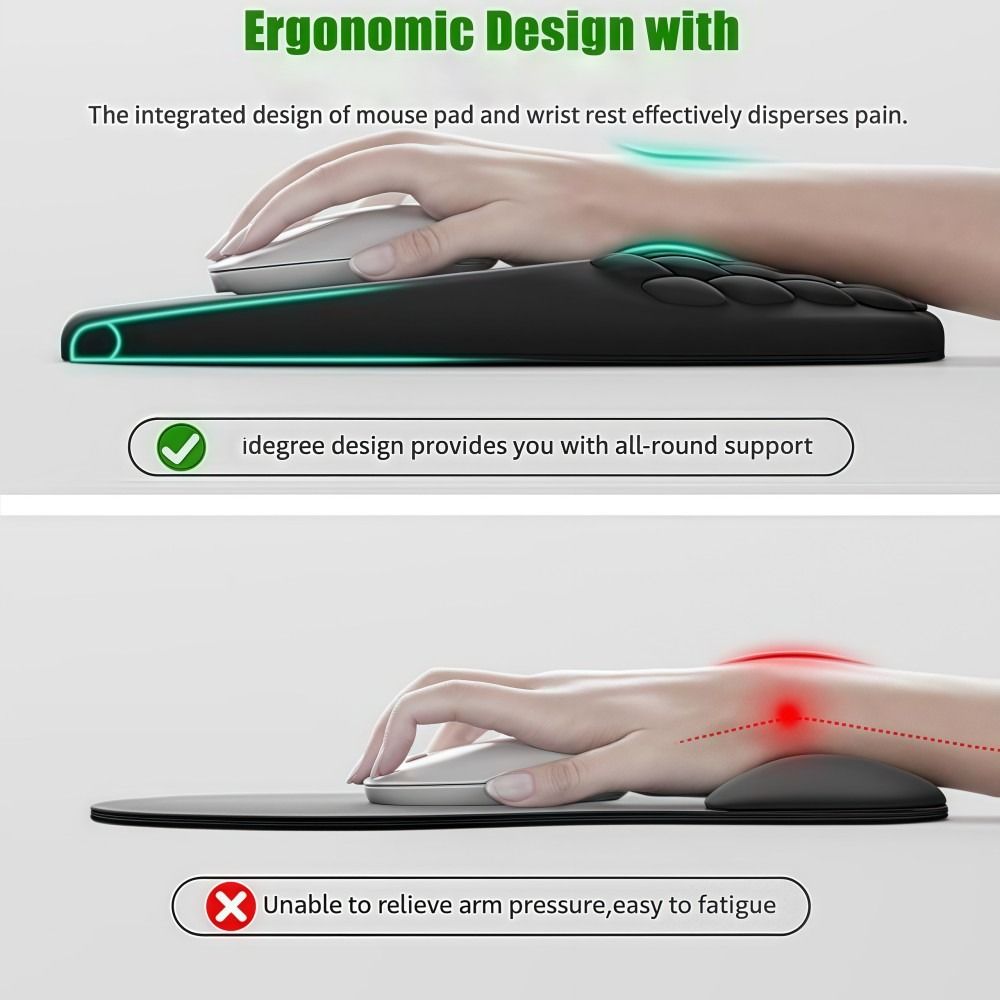 Ergonomic Wrist Rest Mouse Pad Non Slip Gaming Office Wrist Rest For PC Laptop Computer
