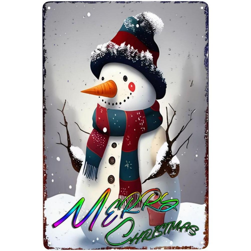 Wesołych Świąt Święty Mikołaj renifery Metalowe Blaszane Znaki Plakaty Talerz Dekoracja Ścienna do Domu Baru Garażu Kawiarni Klubu Retro Plakaty Blaszane