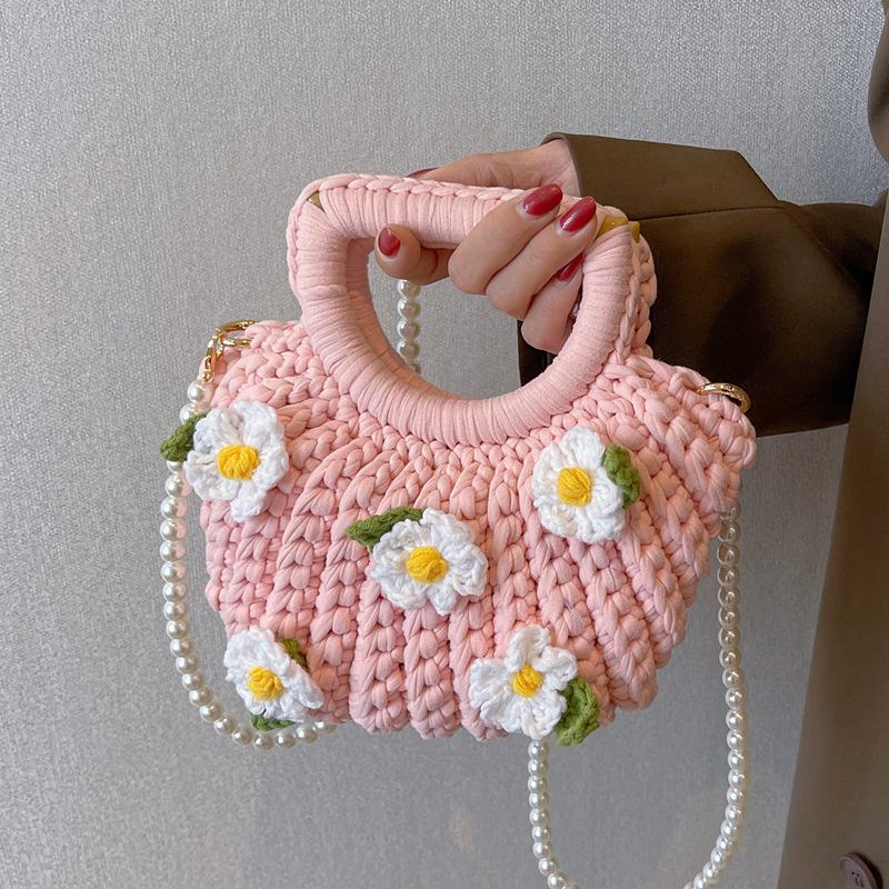 

Набор для DIY плетеной сумки из ракушек Гардения - Идеальный подарок ручной работы: сумочка/кроссбоди для девушки
