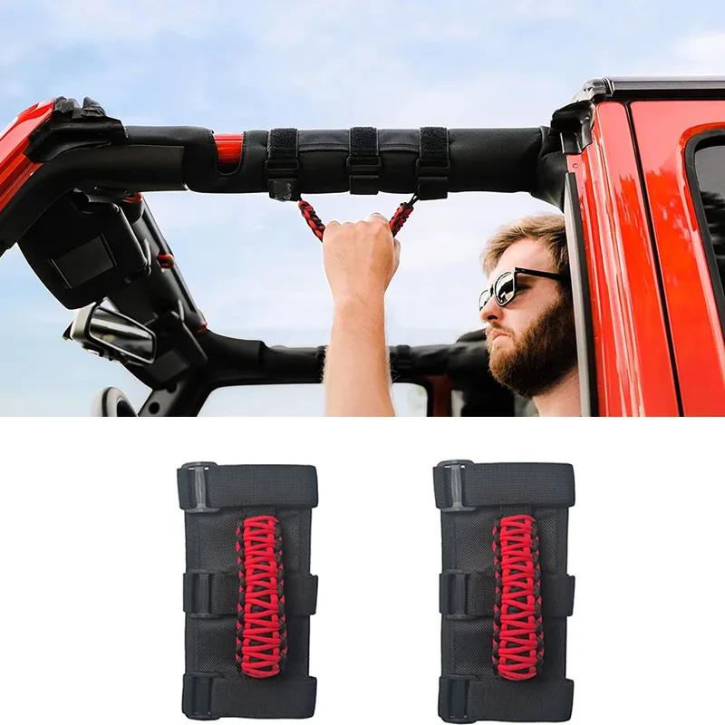 1 Pair Roll Bar Grab Handles for Jeep Wrangler YJ TJ JK JKU JL JLU 1987-