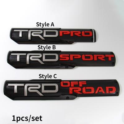1 buc/set Autocolant lateral aripă portieră auto Emblema Insignă Decal TRD Pro Sport Off Road Potrivit pentru Tacoma 1998-2019 Stilism mașină de curse