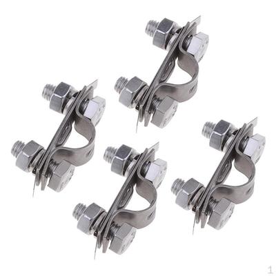 4Pcs 304 Stainless Throttle Cable Clamp Boat Hardware