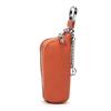 Women Genuine Leather Car Key Chain Wallet Waist Hanging Keys Pouch Zipper Closure Home Key Money Organizer Case