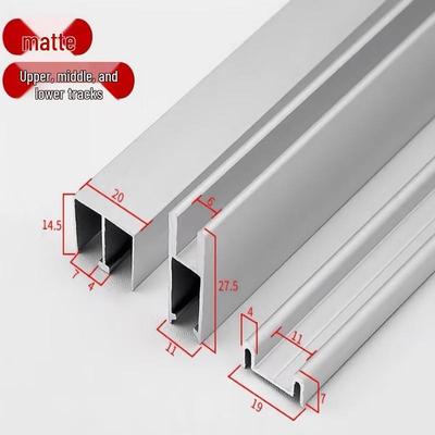 Glass Sliding Door Double Track Rail Kit