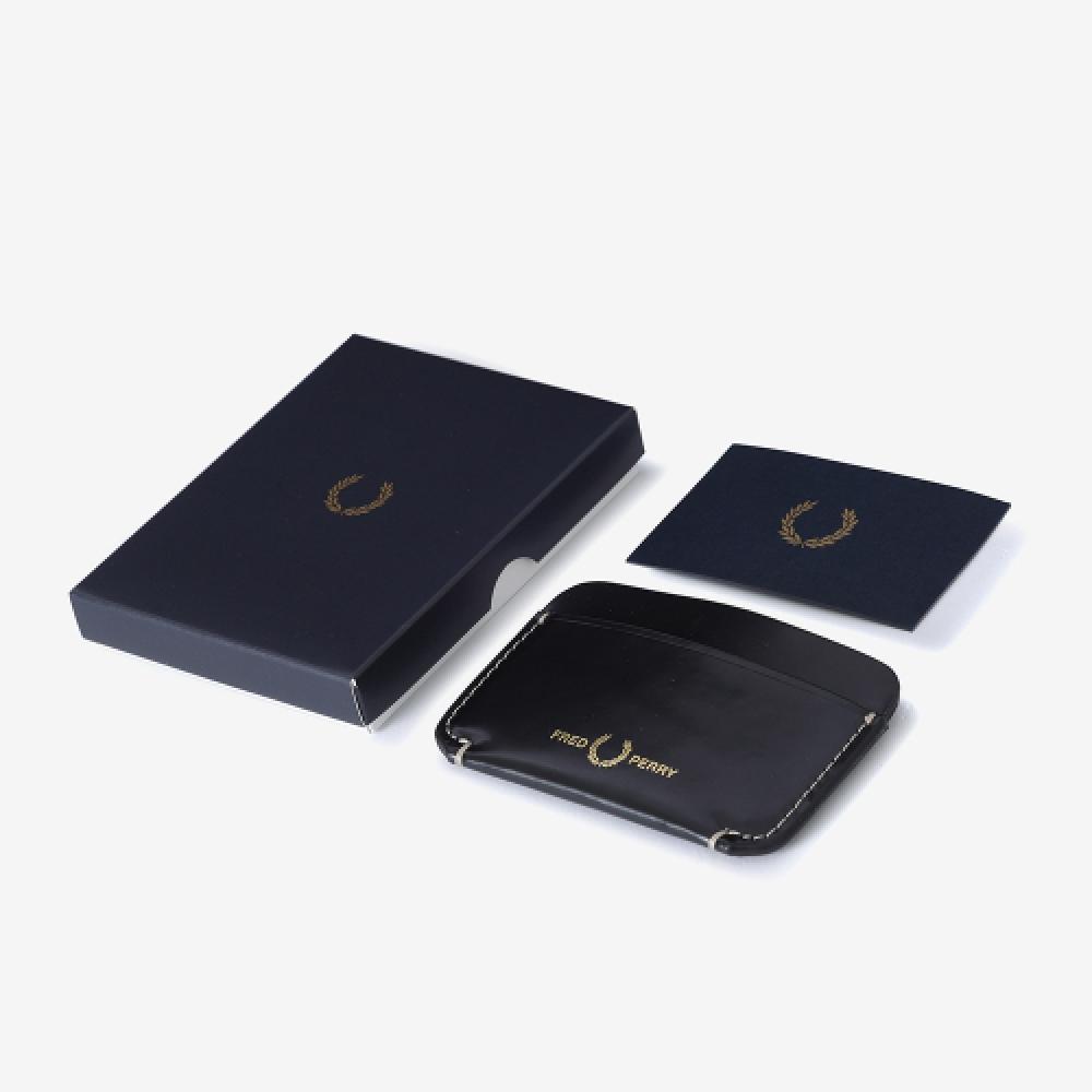 Fred Perry Box Leather Cardholder   Black Cfpu2438296 102