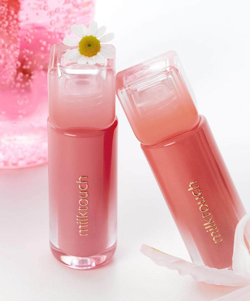 [2-Pack] Dew Stain Sheer Lip Gloss 13 Colors (+Free Lip Pencil)