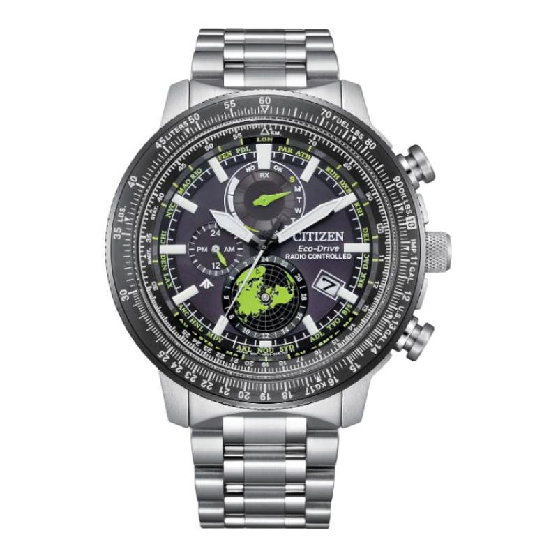 

CITIZEN PROMASTER Series Sports Radio Quartz Stainless Steel Steel Strap Men s Watch Black Dial BY3006-53E чорний