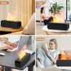 Flame Humidifier Essential Oil Diffuser Aroma Humidifier Aromatherapy Fragrance Diffuser for Home Simulation Flame Fire Diffuser
