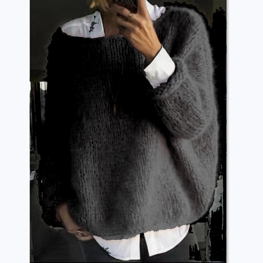 2026 Women's European & American Autumn Winter Knit Sweater - New Style Fashion Casual Top