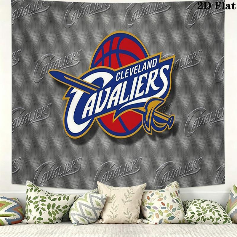 Cleveland Cavaliers Wall Tapestry Aesthetic Wall Hanging Printed Fabric Blanket Decorative Tapestries for Bedroom Living Room Home Decor