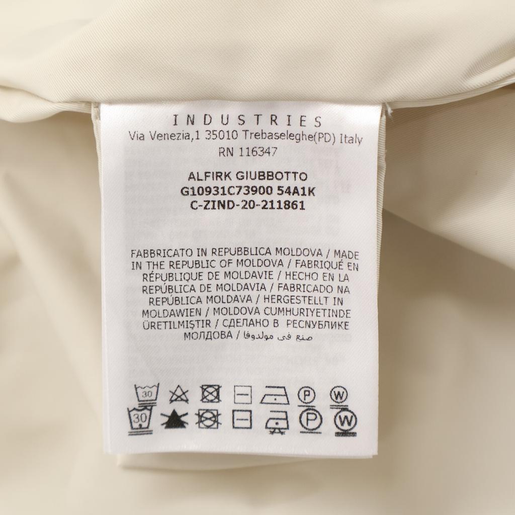 Moncler White Polyester Alfirk Long Coat Coat 1 beigeUsed