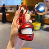 Portachiavi Creativo Luminoso per Casco da Motociclista Ornamento Luce Notturna