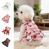 Floral Printed Summer Dog Clothes Pretty Cute Puppy Clothes Dog Sleeveless Dress Valentine‘s Day
