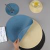 Round Woven Placemats Dining Table Mat Non-Slip Napkin Disc Bowl Pads 18/38cm for Kitchen Tables Cup Coasters Decor Braided Gift
