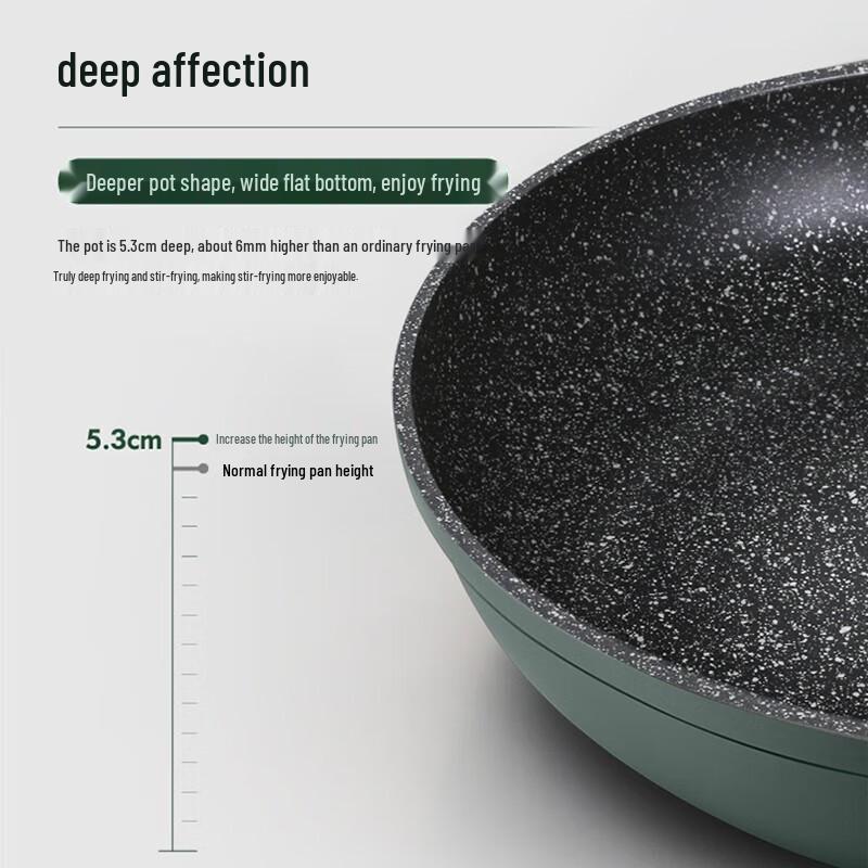 Joyoung 28cm Non-stick Maifan Stone Effect Breakfast Frying Pan