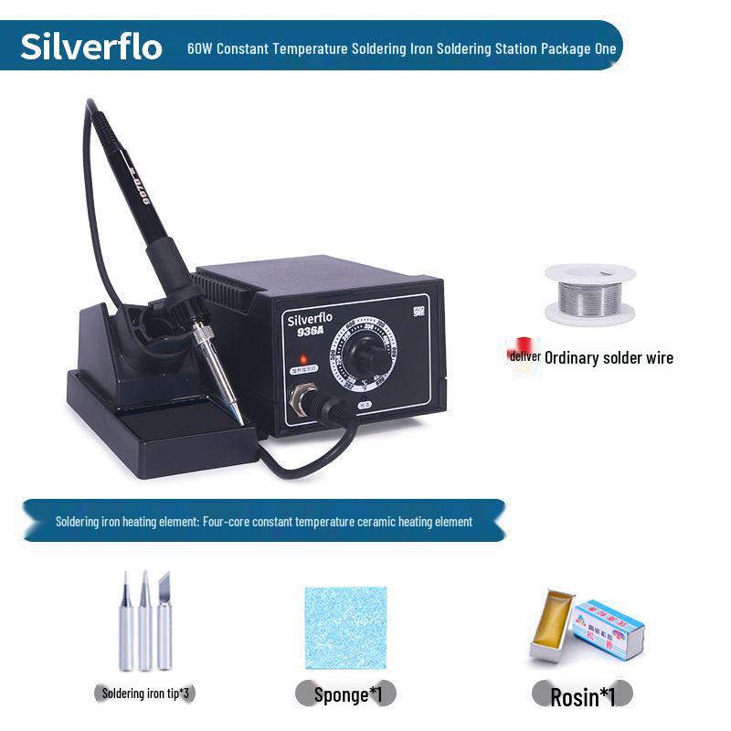 936 High-Power 60W Adjustable Temperature Soldering Station for Mobile & Computer Repair