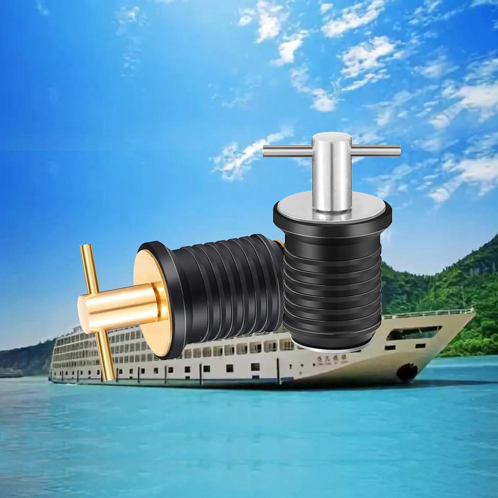 Marine-Ablassstopfen, verstellbar, korrosionsbeständig, langlebige Dichtung, Kajak, Kanu, Yacht, Schnellboot, Bootszubehör