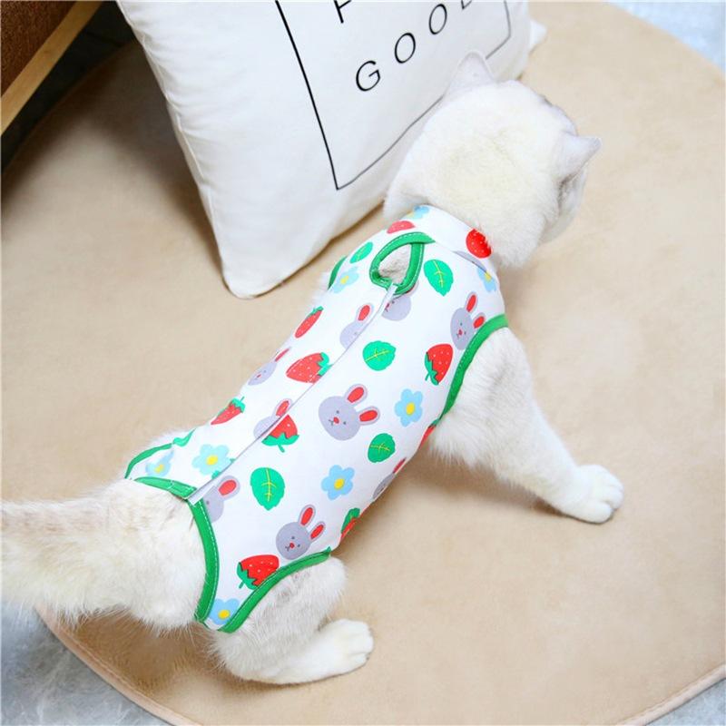 

Cat Spaying Dressage Post-Surgery Anti-Licking Breathable Pure Cotton Four Seasons Universal Cat and Dog Pet Surgical Garment XL