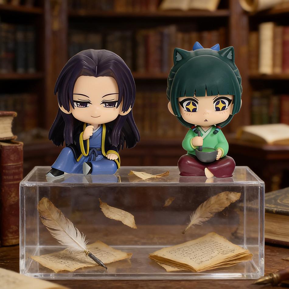 Toys Gifts New The Apothecary Diaries Maomao Jinshi Mini Figure Anime Periphery Kawaii Sitting Desktop Car Ornaments Model