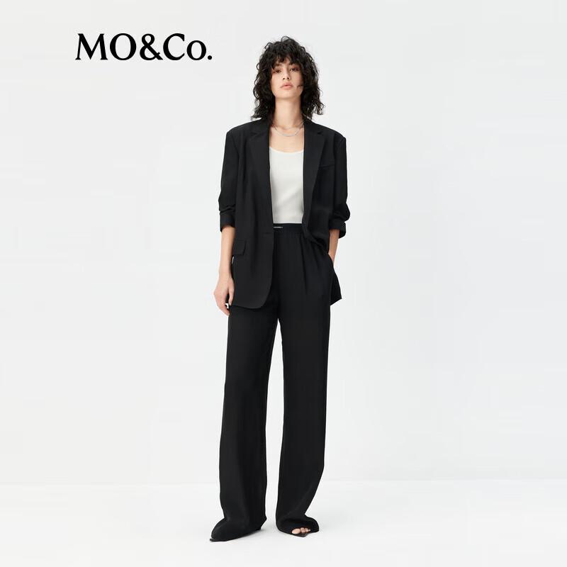 

MO&Co. C+ Series Lightweight Viscose Pleated Blazer XS