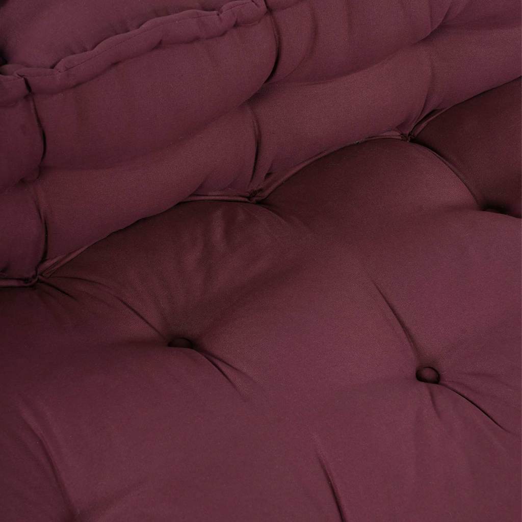Pallet Sofa Cushion Set 2 Pcs Chestnut Brown 120 X 80 X 38 Cm Fabric