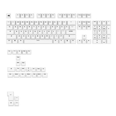 Glorious GPBT Basics Keycaps Classic White US Retail KB0858 - - GLO-KB-ACC-KC-GPBT-BA-CWHT-US