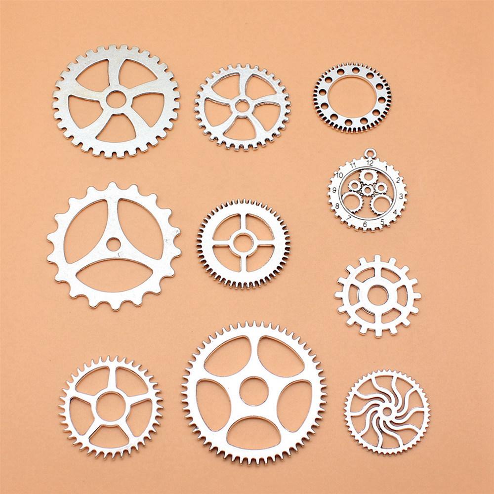 1 Set Mix Key Lock Charms Alloy Tools Pendants For Work Themed Jewelry Making