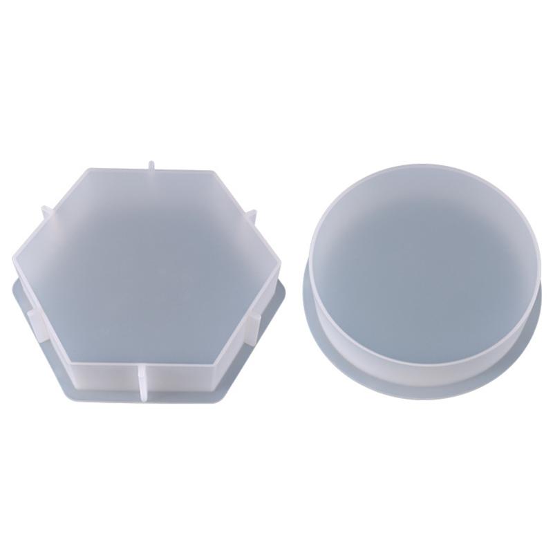 Resin Molds Picture Frames Resin Molds Book Stand Hexagon / Cylinder Circle Large Size Silicone Resin Molds