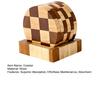 6 Pièces Dessous de Verre en Bois Absorbants Protecteurs avec Support Plateau à Thé Ensemble de Dessous de Verre Damier pour Protection de Table
