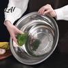 Large Capacity Dough Kneading Basin Stainless Steel Mixing Bowl Kitchen Prep Bowl for Flat Bottom Soup Pot Washing Vegetables Heavy Duty Home Multi