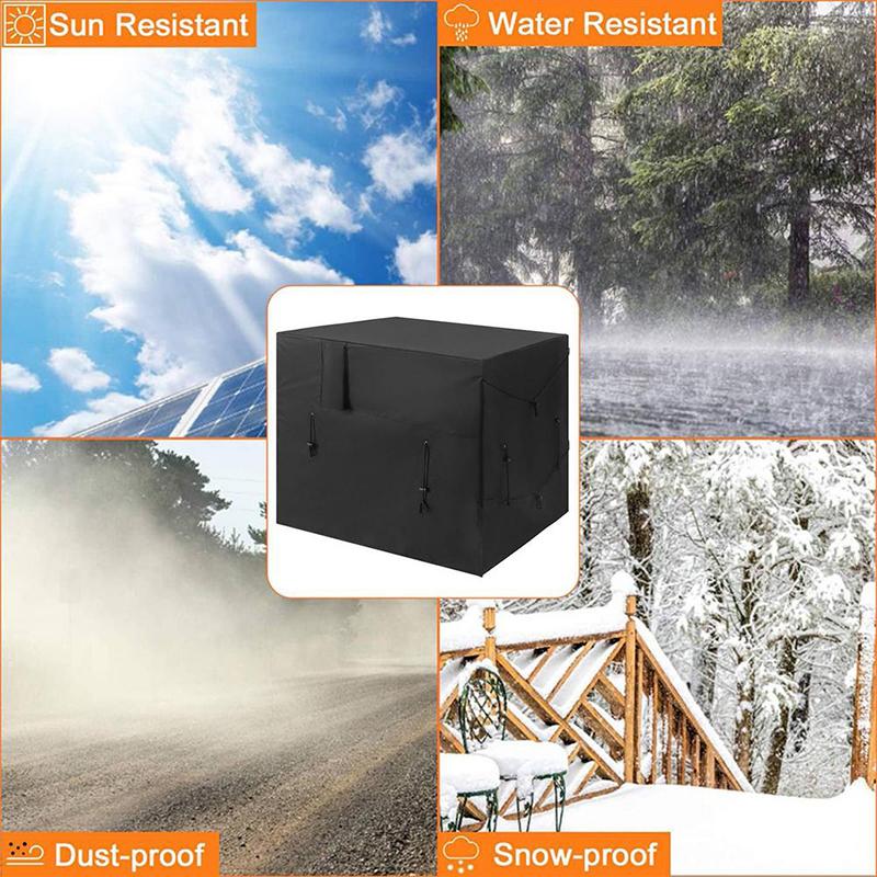 Swimming Pool Heat Pump Cover Furniture Cover Waterproof Dust Cover Pool Heater Protective Cover Oxford Cloth Rain Snow Cover