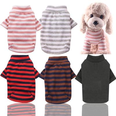 Spring, Autumn and Winter Dog Base Shirts, Dog Clothes, Versatile Elastic Cotton Comfortable Pet Supplies, Cat Home Clothes