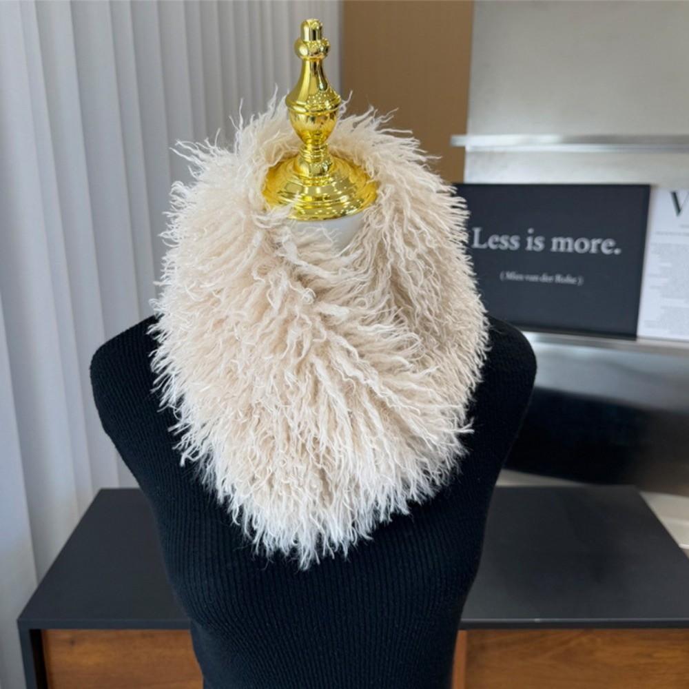 Magnetic Attraction Plush Scarf for Women Winter Warm Neck Warmer  for Outdoors
