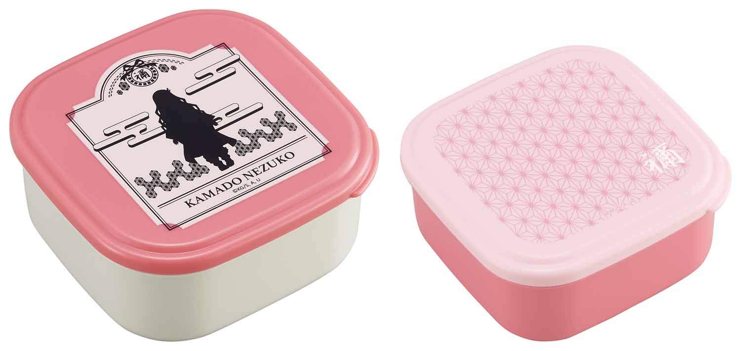 

OSK Бенто Демон Kimetsu no Yaiba Незуко Герметичный Набор Сделано в Коробке, Узор Истребителя, Розовый, Контейнер, 2, Япония, SSP-22