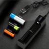 18650 Ladegerät Aufladen 3,7 V Li-Ionen-Akku-Ladegerät USB Universal Smart 1 Slot Ladegerät Lithium-Batterien Ladeadapter