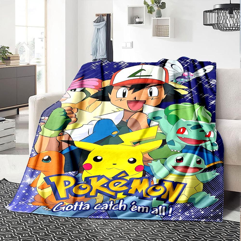 1pc Gengar Space Adventure Flannel Blanket,Ultra Soft Warm Plush Throw for Home Bedroom Bed Sofa Cover Camping Picnic Gift Y72430