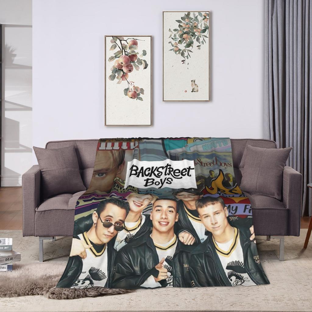 BSB Backstreet Boys Band Blanket Warm Soft Funny Plush Throw Blanket For Bedroom Picnic Flannel Bedspread Bed Cover