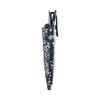 Inden-ya Inden Long Wallet Thin Deer Leather Navy X White Lacquer Forget-Me-Not Pattern 2107-14-181