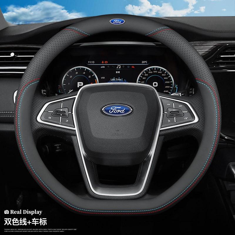 Uniwersalna Pokrowiec Kierownicy Ford Focus Escape Edge Fusion Ecosport Explorer Mondeo Ze Skórą Nappa Styl Sportowy