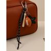 Cross-border hot-selling leather five-pointed star bag pendant camera baseball football DIY bag pendant keychain