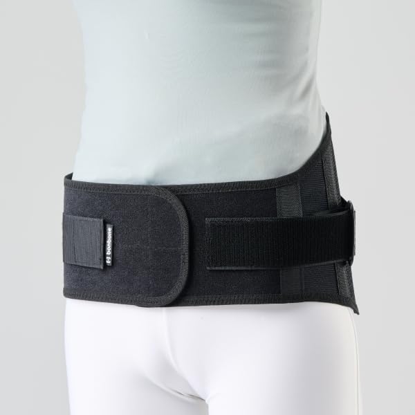 Bonbone Pro Hard Slim 2024 Model, Black, Size L, Waist Corset, Supporter, Waist Belt, for Fixing the Lower Back