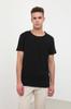 Herren-T-Shirt mit Rundhalsausschnitt, Schwarz