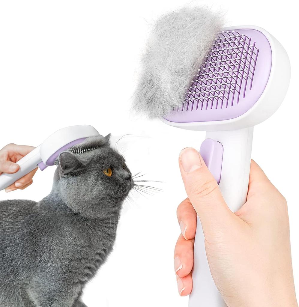Cat Brush for Shedding, Cat Brushes for Indoor Cats, Cat Brush for Long or Short Haired Cats, Cat Hair Brush Cat Grooming Deshedding Brush