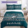 Eagles Football 3PCS Printed Bedding Set, Soft Breathable Duvet Cover and 3 Pillowcases, Home Decor Gift