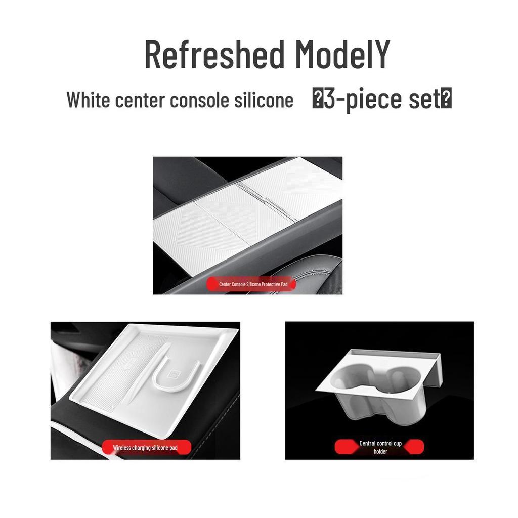 Tesla Model 3/Y Central Control Protective Silicone Pad & Interior Modification Accessory
