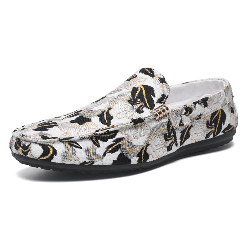 Fashion Fashionable Blue Men's Casual Shoes Man Loafers Lazy Shoes Comfortable Walking Sneakers Non-slip Flats Driving Shoe Zapatos