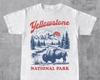 Yellowstone Nationalpark T-Shirt, Retro Natur Grafik-T-Shirt